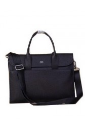 Hermes Briefcase Original Calf Leather H1709 Black PY1334eP76