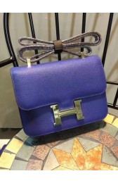 Hermes Constance Bag Calfskin Leather H9978 Blue PY930vJ33