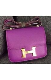 Hermes Constance Bag Calfskin Leather H9999 Purple PY976xW68