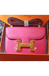 Hermes Constance Bag Litchi Leather H9999L Rose PY1161ei37