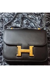 Hermes Constance Bag Smooth Leather H9998S Black PY1150Mc61