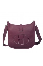 Hermes Evelyne Messenger Bag H1608 Purple PY1734AZ57