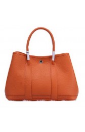 Hermes Garden Party 30cm Tote Bags Grainy Leather Orange PY1349ro99