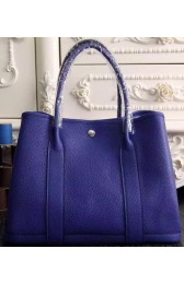 Hermes Garden Party 36cm 30cm Tote Bag Original Leather Royal PY1062Gp37