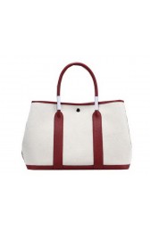 Hermes Garden Party 36cm Tote Bag Canvas Burgundy PY1387cf57