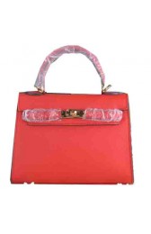 Hermes Kelly 22cm Tote Bag Calfskin Leather Red PY1547Oe12