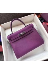 Hermes Kelly 32cm/28cm Shoulder Bag TOGO Leather KY28 Purple PY855ju23