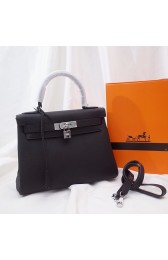 Hermes Kelly Shoulder Bag Original TOGO Leather KY3255 black PY325AL24