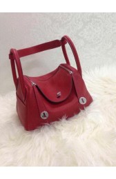 Hermes Lindy 30CM Original Leather Shoulder Bag HLD30 Burgundy PY1248sg71