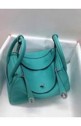 Hermes Lindy 30CM Original Leather Shoulder Bag HLD30 Green PY1246im52