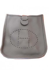 Hermes mini Evelyne Messenger Bag H1608S Grey PY1482Oq54