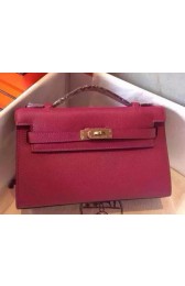 Hermes MINI Kelly 22cm Tote Bag Calfskin Leather K22 Peach PY1037OR71