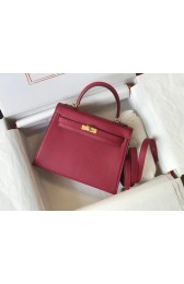 Hermes Original Epsom Leather KEL2578 Burgundy PY105qD73