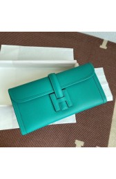 Hermes Original Espom Leather Clutch 37088 blue PY240vN22