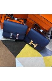 Hermes Original Espom Leather Constance Bag 5333 Sapphire blue PY294xW68