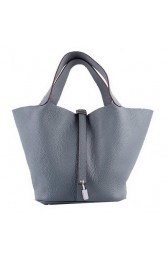 Hermes Picotin Lock MM Bags Clemence Leather H8616 Grey PY1404Is53