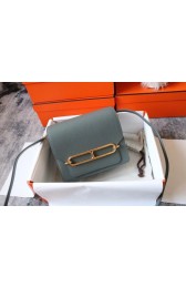 Hermes Roulis 19cm Evercolor 9D H9003 gray&Gold PY148sk39