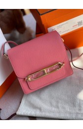 Hermes Roulis 19cm Evercolor 9D H9003 pink&Gold PY152dP73