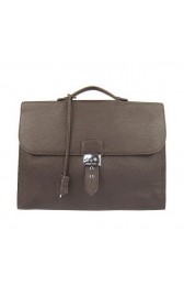 Hermes Sac Depeche 38cm Briefcase Clemence Brown PY1978CD62