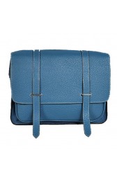 Hermes Steve 32CM Mens Bag Clemence Blue PY1969Fh96