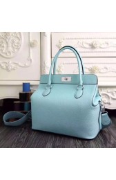 Hermes Toolbox Bag Original Togo Leather H3259 SkyBlue PY838oK58