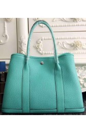 High Quality Hermes Garden Party 36cm 30cm Tote Bag Original Leather Light Green PY1053xJ94