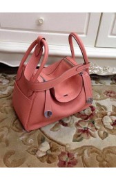 High Quality Hermes Lindy 30CM Original Leather Shoulder Bag HLD30 Pink PY1252Es35