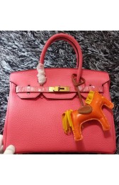 Imitation Hermes Birkin 30CM Tote Bags Litchi Leather H30LI Pink PY1221uq94