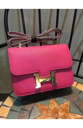 Imitation Hermes Constance Bag Calfskin Leather H9978 Rose PY929hc46