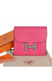 Imitation Hermes Constance Wallets Togo Leather A608 Peach PY2311EY79