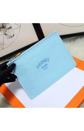 Imitation Hermes Cosmetic Bag H3700 Sky Blue PY622jf20