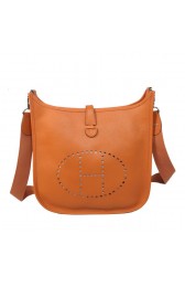 Imitation Hermes Evelyne Messenger Bag H1608 Orange PY1731Dl40