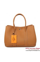 Imitation Hermes Garden Party 30CM Bag Calf Leather A1288 Camel PY1869sd97