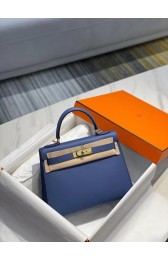 Imitation Hermes Original Epsom Leather KEL2578 dark blue PY164sd97