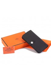 Knockoff Hermes Dogon Combined Wallets A508 Black Wallets PY2331TL77