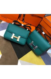 Replica Fashion Hermes Original Espom Leather Constance Bag 5333 blackish green PY283af48