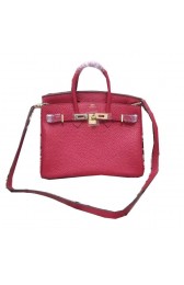 Replica Hermes Birkin 25CM Tote Bag Original Leather H25 Red PY1325Hd81