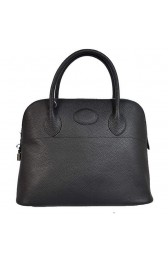 Replica Hermes Bolide 37CM Tote Bags Clemence H1037 Black PY2001MO84