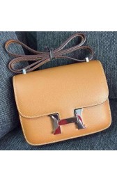 Replica Hermes Constance Bag Calfskin Leather H9999 Wheat PY978MO84