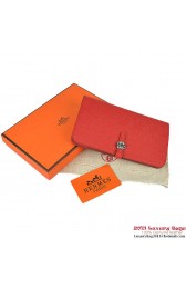 Replica Hermes Dogon Wallet Travel Case H001 Red PY2284fN93