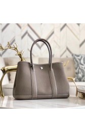 Replica Hermes Garden Party 36cm Tote Bags Original Leather A3698 Grey PY643Hd81