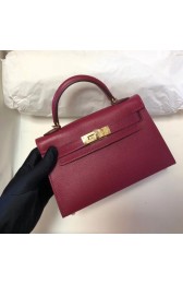 Replica Hermes Kelly 20cm Tote Bag Original Epsom Leather KL20 fuchsia PY780UD97