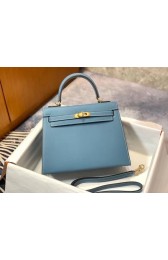 Replica Hermes Original Epsom Leather KEL2578 blue PY356iF81