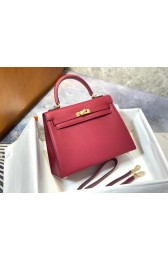 Replica Hermes Original Epsom Leather KEL2578 rose PY358HU34