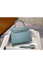 Replica Hermes Original Epsom Leather KEL2578 skyblue PY357bO12