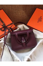 Replica Hermes Original Halzan mini bag H069523 bordeaux PY723Tm92