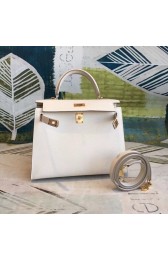 Replica Hermes original Kelly Epsom Leather KL32 white PY620DW49