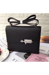 Replica Hermes Original Leather Shoulder Bag H1088 Black PY861Ye83