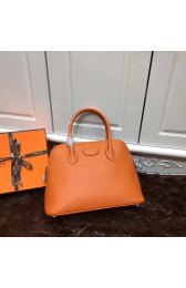 Top Hermes Bolide 31CM Calfskin Leather Tote Bag B3302 Orange PY926He97