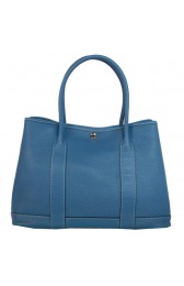 Top Hermes Garden Party 36CM Bag Clemence Blue PY1980eo14